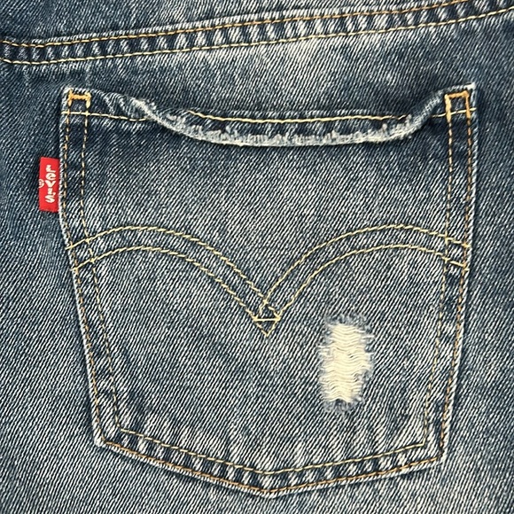 Levi’s Girls Denim Shortalls Size 16 Regular like new - Picture 10 of 12